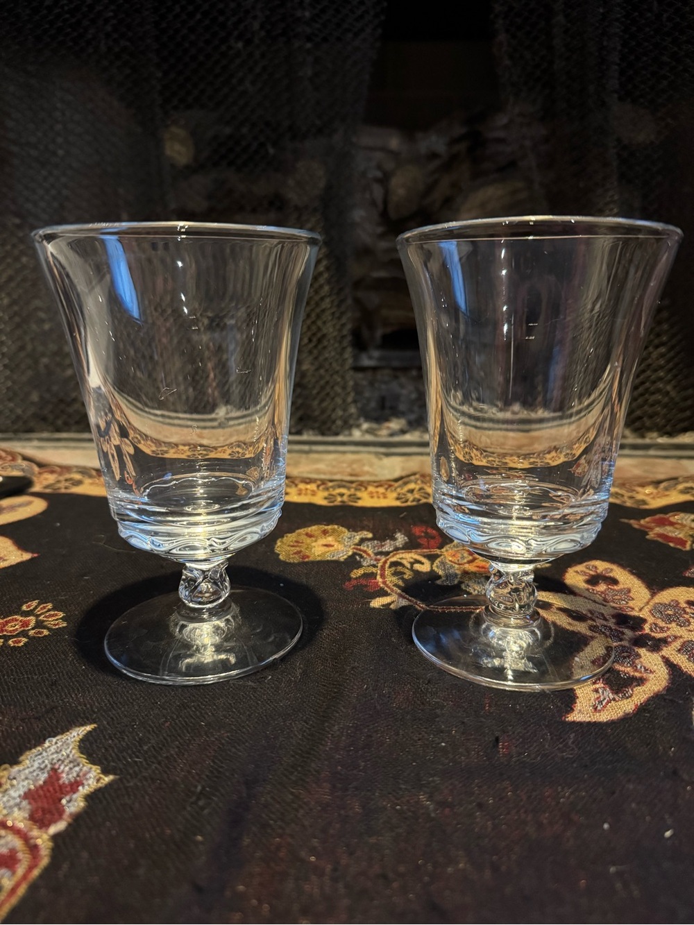 Classic Clear Stemmed Goblets - Set of 2